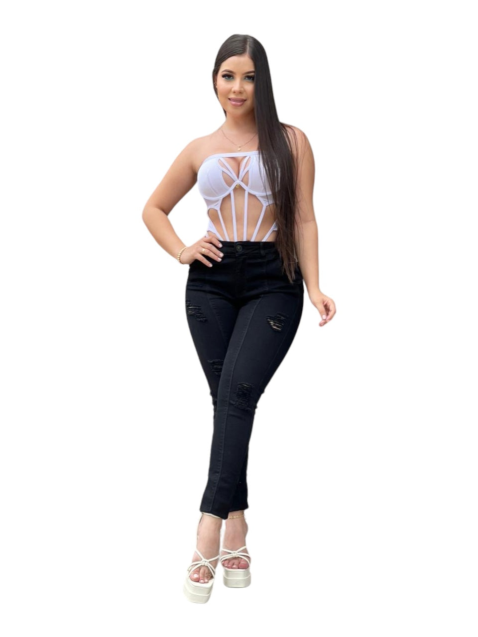 Jeans Skinny Negro Ref: Dallas