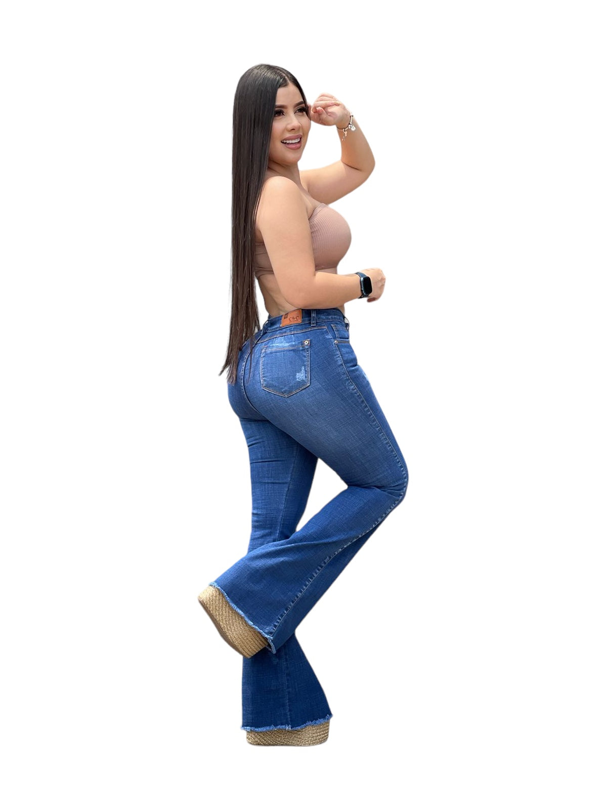 Jeans Flare Azul Ref:Charlotte