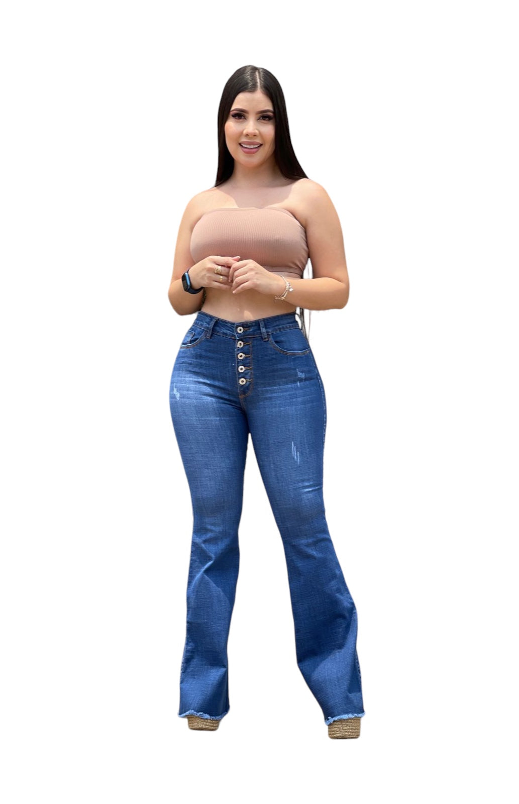Jeans Flare Azul Ref:Charlotte