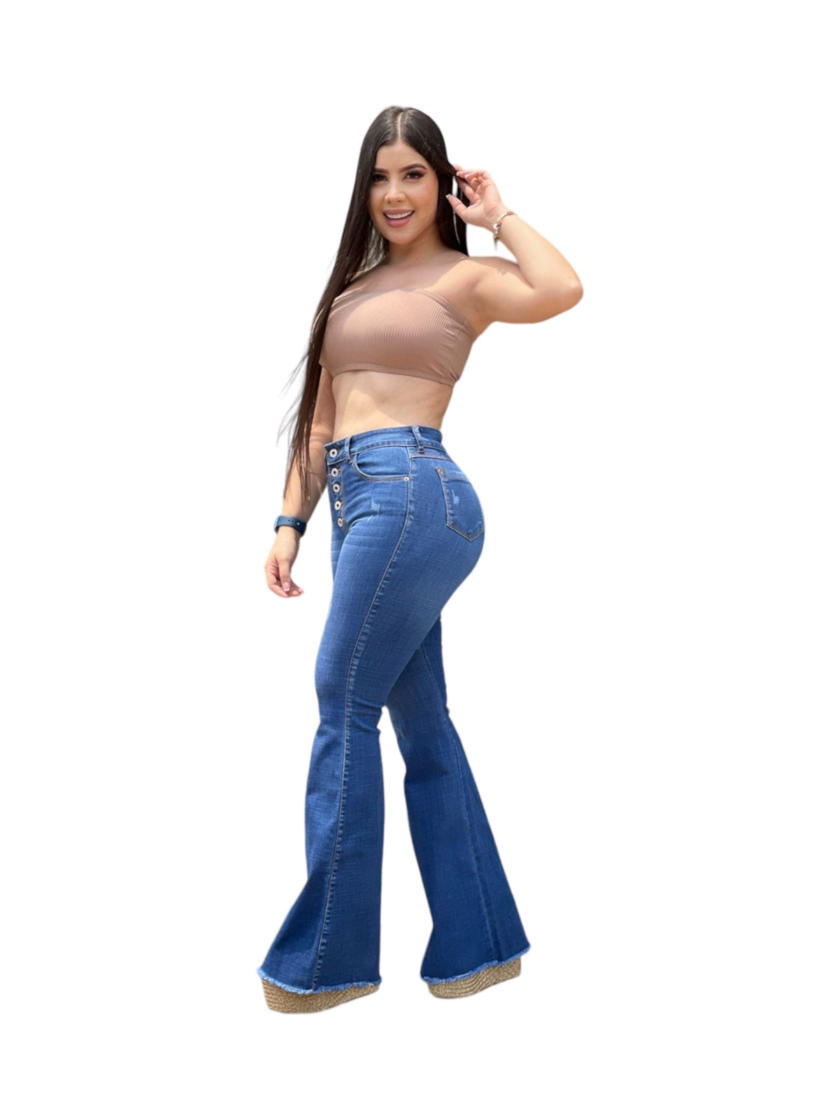 Jeans Flare Azul Ref:Charlotte