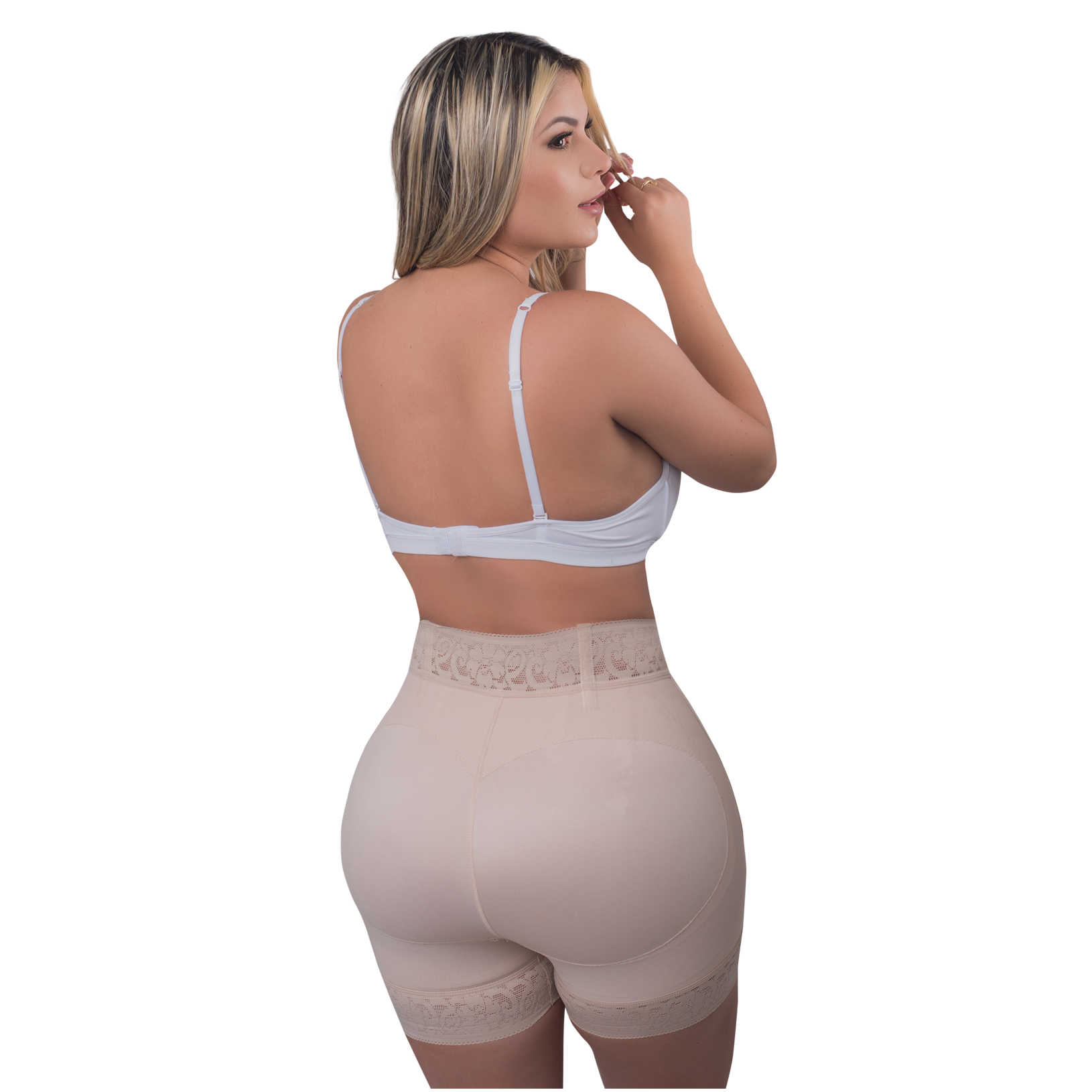 Faja Short Levanta Cola Talle Alto Control Abdominal Ref: Mia