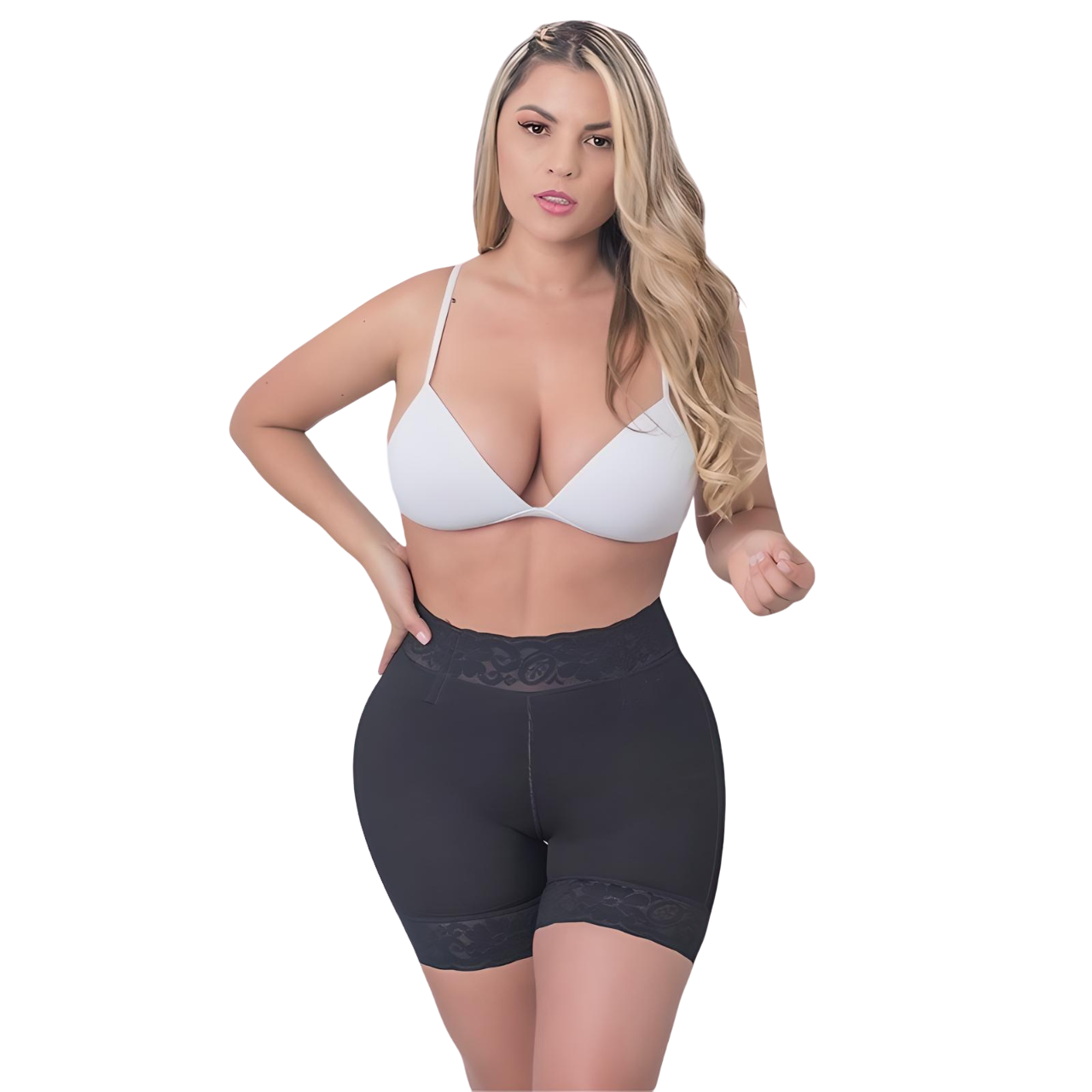 Faja Short Levanta Cola Talle Alto Control Abdominal Ref: Mia