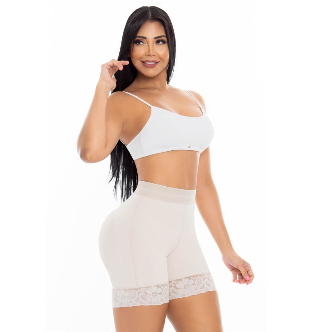 Faja Short Levanta Cola Invisible Control Abdominal Elast 5 Cm
