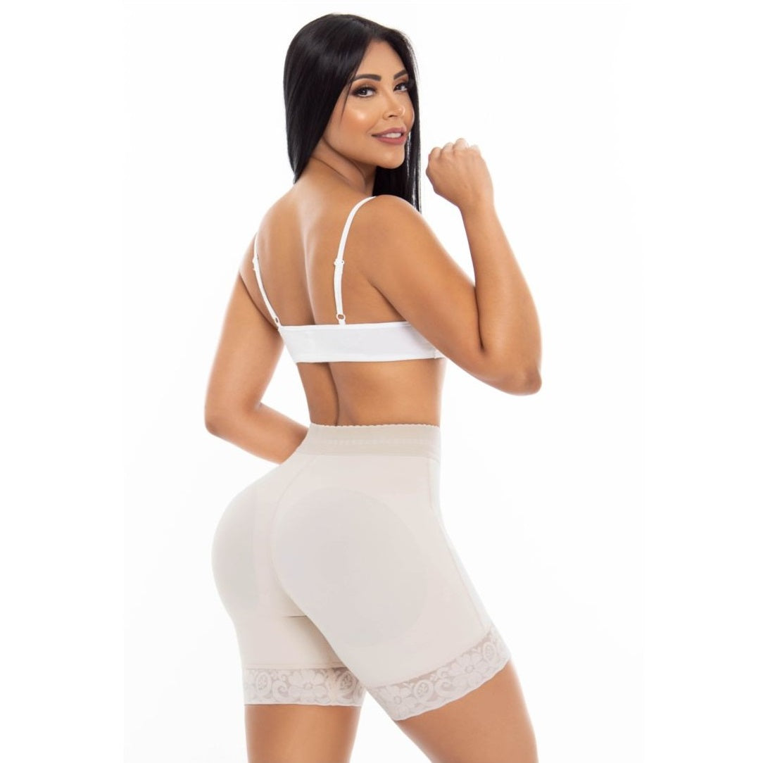 Faja Short Levanta Cola Invisible Control Abdominal Elast 5 Cm