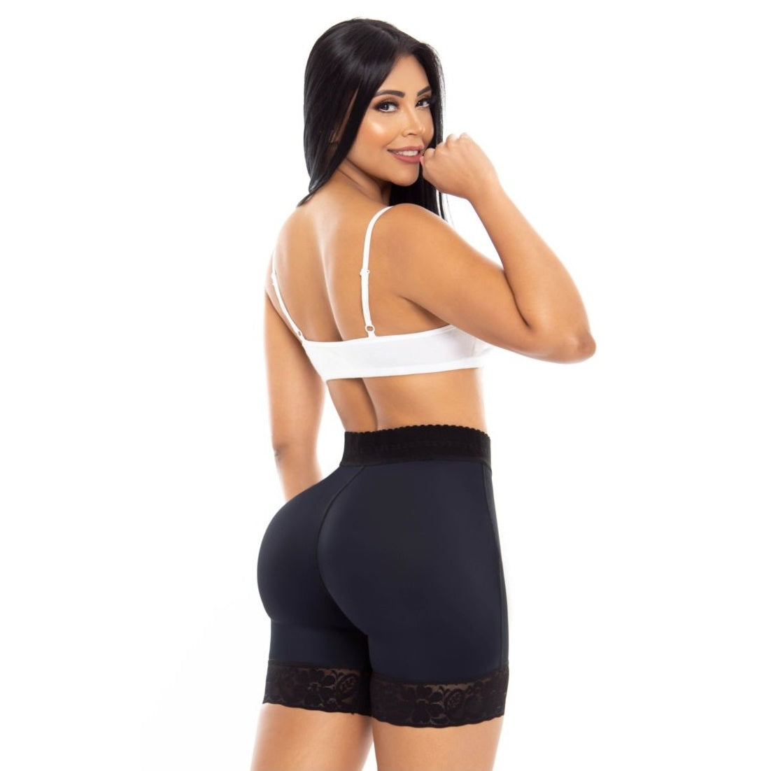 Faja Short Levanta Cola Invisible Control Abdominal Elast 5 Cm