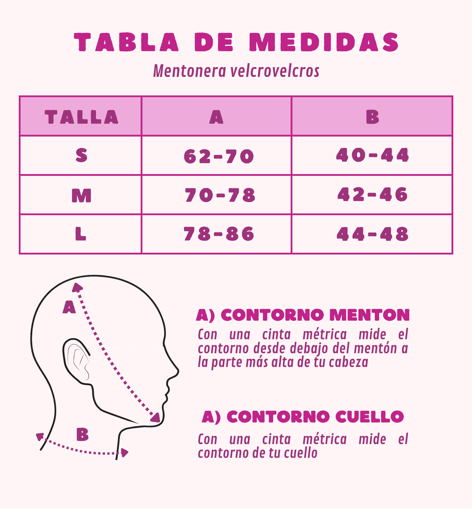 Mentonera con Velcro Post Operatoria | Compresión Facial